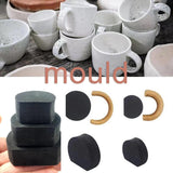Darrahopens Home & Garden > DIY > Kitchen & Bathroom DIY 12pcs Ceramic Mug Handle Molds, Easy to Shape Mug Handles, Tools for Making Mug Handles, Stencil_MGF