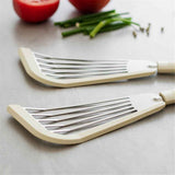 Darrahopens Home & Garden > DIY > Kitchen & Bathroom DIY 2 pack Fish Spatula Turner, Thin Slotted Spatulas for Nonstick Cookware,Silicone Edge Heat Resistant Kitchen Flipper for Fish, Egg, Pancake(Stainless Steel)