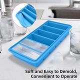 Darrahopens Home & Garden > DIY > Kitchen & Bathroom DIY 2-Packs Yellow 6-Grid Extra Long Silicone Ice Cube Tray - Easy Release Reusable Food Grade Mold for Whiskey, Cocktails & Commercial Use