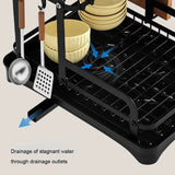 Darrahopens Home & Garden > DIY > Kitchen & Bathroom DIY 2 Tier Dish Drainer Rack with Drain Basket