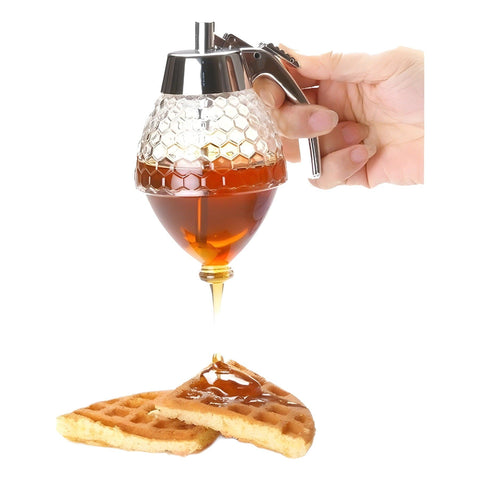 Darrahopens Home & Garden > DIY > Kitchen & Bathroom DIY 200ML No-Drip Press Honey Syrup Jam Dispenser with Bottom Flow Design