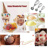 Darrahopens Home & Garden > DIY > Kitchen & Bathroom DIY 3 Pack Stainless Steel Ice Cream Scoops with Trigger Release