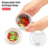 Darrahopens Home & Garden > DIY > Kitchen & Bathroom DIY 300pcs Disposable Kitchen Sink Strainer Anti Clogging Sewer Mesh Pocket Filter