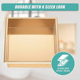 Darrahopens Home & Garden > DIY > Kitchen & Bathroom DIY 336 x 336 x 101mm Shower Niche Single Shelf Organizer No Tile Needed in Gold