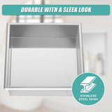 Darrahopens Home & Garden > DIY > Kitchen & Bathroom DIY 336 x 336 x 101mm Shower Niche Single Shelf Organizer No Tile Needed in Stainless Steel Finish