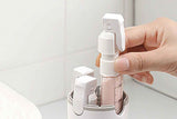 Darrahopens Home & Garden > DIY > Kitchen & Bathroom DIY 4 in 1 Travel Dispenser with 30ml Travel Bottles Travel Bottles for Shampoo Lotion - White