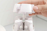 Darrahopens Home & Garden > DIY > Kitchen & Bathroom DIY 4 in 1 Travel Dispenser with 30ml Travel Bottles Travel Bottles for Shampoo Lotion - White
