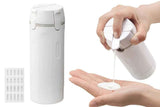 Darrahopens Home & Garden > DIY > Kitchen & Bathroom DIY 4 in 1 Travel Dispenser with 30ml Travel Bottles Travel Bottles for Shampoo Lotion - White