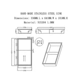 Darrahopens Home & Garden > DIY > Kitchen & Bathroom DIY 641 x 336 x 101mm Shower Niche Double Shelf Organizer No Tile Needed in Stainless Steel Finish