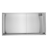Darrahopens Home & Garden > DIY > Kitchen & Bathroom DIY 641 x 336 x 101mm Shower Niche Double Shelf Organizer No Tile Needed in Stainless Steel Finish