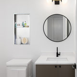 Darrahopens Home & Garden > DIY > Kitchen & Bathroom DIY 641 x 336 x 101mm Shower Niche Double Shelf Organizer No Tile Needed in White