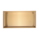 Darrahopens Home & Garden > DIY > Kitchen & Bathroom DIY 641 x 336 x 101mm Shower Niche Single Shelf Organizer No Tile Needed in Gold