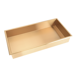 Darrahopens Home & Garden > DIY > Kitchen & Bathroom DIY 641 x 336 x 101mm Shower Niche Single Shelf Organizer No Tile Needed in Gold