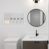 Darrahopens Home & Garden > DIY > Kitchen & Bathroom DIY 641 x 336 x 101mm Shower Niche Single Shelf Organizer No Tile Needed in White