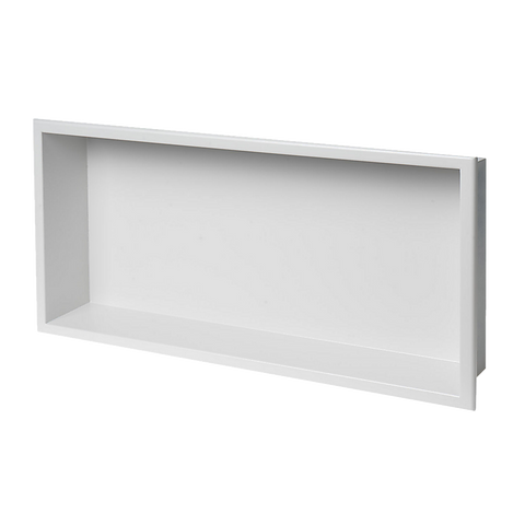 Darrahopens Home & Garden > DIY > Kitchen & Bathroom DIY 641 x 336 x 101mm Shower Niche Single Shelf Organizer No Tile Needed in White