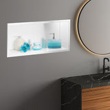 Darrahopens Home & Garden > DIY > Kitchen & Bathroom DIY 641 x 336 x 101mm Shower Niche Single Shelf Organizer No Tile Needed in White