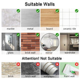 Darrahopens Home & Garden > DIY > Kitchen & Bathroom DIY 9-Pack Bathroom & Kitchen Organiser Set: 5 Heavy-Duty Clear Adhesive Hooks + 4 Portable Toothbrush Holders(Random Color)