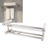 Darrahopens Home & Garden > DIY > Kitchen & Bathroom DIY Bathroom Floating Shelves Stainless Steel Thicken Single Layer 40cm Shower Towel Rack for Towel Bath Products In Australia - Darrahopens