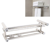 Darrahopens Home & Garden > DIY > Kitchen & Bathroom DIY Bathroom Floating Shelves Stainless Steel Thicken Single Layer 40cm Shower Towel Rack for Towel Bath Products In Australia - Darrahopens