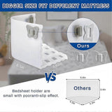 Darrahopens Home & Garden > DIY > Kitchen & Bathroom DIY Bed Sheet Holder Clips for Thin Sheets, White, Secure Fit Fasteners