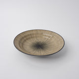 Darrahopens Home & Garden > DIY > Kitchen & Bathroom DIY Bowl Shallow Flat Based 20cm Green Converging Line Glaze