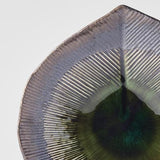 Darrahopens Home & Garden > DIY > Kitchen & Bathroom DIY Bowl Shallow Leaf Shape 25cm Midori Glaze