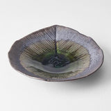 Darrahopens Home & Garden > DIY > Kitchen & Bathroom DIY Bowl Shallow Leaf Shape 25cm Midori Glaze