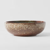 Darrahopens Home & Garden > DIY > Kitchen & Bathroom DIY Bowl Thick Edge 24cm Striped Earth Glaze