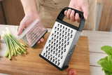 Darrahopens Home & Garden > DIY > Kitchen & Bathroom DIY Box Grater with Container Stainless Steel Coarse Fine Slicer Non Slip Base