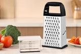 Darrahopens Home & Garden > DIY > Kitchen & Bathroom DIY Box Grater with Container Stainless Steel Coarse Fine Slicer Non Slip Base