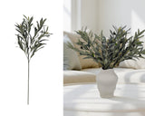 Darrahopens Home & Garden > DIY > Kitchen & Bathroom DIY bulk 12 Artificial Olive Leaves Spray 7 Branches 80cm