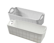 Darrahopens Home & Garden > DIY > Kitchen & Bathroom DIY bulk 24 Rect Storage Basket w Handle Assort 26cm