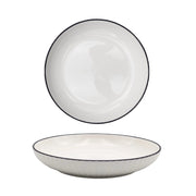 Darrahopens Home & Garden > DIY > Kitchen & Bathroom DIY bulk 24 Sorrento Porcelain Embossed Flan Dish w Black Rim 8.5'' 21cm