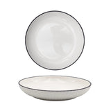 Darrahopens Home & Garden > DIY > Kitchen & Bathroom DIY bulk 24 Sorrento Porcelain Embossed Flan Dish w Black Rim 8.5'' 21cm