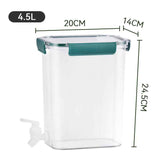 Cold Water Kettle Large Capacity Thicken Faucet Sealed Drink Storage Pot for Kitchen Green-4.5L In Australia - Darrahopens