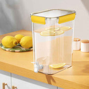 Cold Water Kettle Large Capacity Thicken Faucet Sealed Drink Storage Pot for Kitchen Yellow‑4.5L In Australia - Darrahopens
