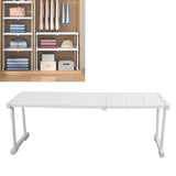 Darrahopens Home & Garden > DIY > Kitchen & Bathroom DIY Expandable Shelf Stackable 121lb Load Bearing Divider Storage Rack for Closet Cabinet Cupboard Length 67‑88cm / 26.4‑34.6in In Australia - Darrahopens