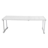 Darrahopens Home & Garden > DIY > Kitchen & Bathroom DIY Expandable Shelf Stackable 121lb Load Bearing Divider Storage Rack for Closet Cabinet Cupboard Length 67‑88cm / 26.4‑34.6in In Australia - Darrahopens