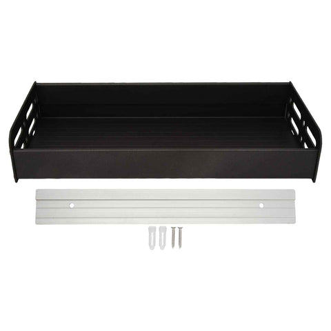 Darrahopens Home & Garden > DIY > Kitchen & Bathroom DIY Floating Shelves Space Aluminum Wall Mounted Decorative Storage Shelf for Kitchen Bathroom Living Room Bedroom Black In Australia - Darrahopens