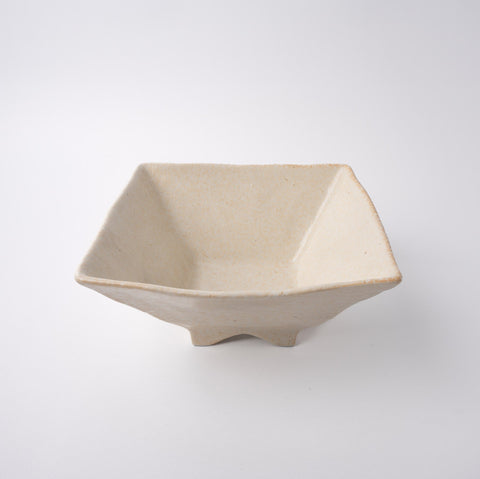 Darrahopens Home & Garden > DIY > Kitchen & Bathroom DIY Fluted Bowl Square 21x21cm Oatmeal Glaze