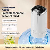 Darrahopens Home & Garden > DIY > Kitchen & Bathroom DIY Generic Electric Water Bottle Pump Foldable Water Dispenser Pump for  Automatic Water Dispenser Countertop for RV Outdoor Travel Bedside Home Office Camping -Three speed timed water outlet