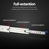 Darrahopens Home & Garden > DIY > Kitchen & Bathroom DIY Giantz 2x Drawer Slides Full Extension Locking 227kg 1321-2642mm Length