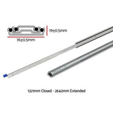 Darrahopens Home & Garden > DIY > Kitchen & Bathroom DIY Giantz 2x Drawer Slides Full Extension Locking 227kg 1321-2642mm Length