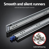 Darrahopens Home & Garden > DIY > Kitchen & Bathroom DIY Giantz 2x Drawer Slides Heavy Duty Full Extension Locking 1150-2300mm Length
