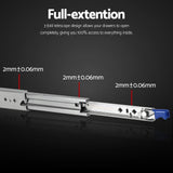 Darrahopens Home & Garden > DIY > Kitchen & Bathroom DIY Giantz 2x Drawer Slides Heavy Duty Full Extension Locking 750-1500mm Length