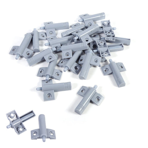 Darrahopens Home & Garden > DIY > Kitchen & Bathroom DIY Grey and White Kitchen Door Stops, 20-Pack Soft Quiet Closing Damper Buffers Compatible with Cabinets