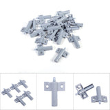 Darrahopens Home & Garden > DIY > Kitchen & Bathroom DIY Grey and White Kitchen Door Stops, 20-Pack Soft Quiet Closing Damper Buffers Compatible with Cabinets