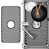 Darrahopens Home & Garden > DIY > Kitchen & Bathroom DIY Hollow Insulated Kitchen Sink Mat Non Slip Multi Functional Large Size Silicone Sink Mat Protector Black In Australia - Darrahopens