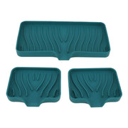 Darrahopens Home & Garden > DIY > Kitchen & Bathroom DIY Kitchen Soap Tray Countertop Silicone Sink Deflector Sponge Holder for Bathroom Toilet Green In Australia - Darrahopens