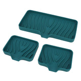 Darrahopens Home & Garden > DIY > Kitchen & Bathroom DIY Kitchen Soap Tray Countertop Silicone Sink Deflector Sponge Holder for Bathroom Toilet Green In Australia - Darrahopens